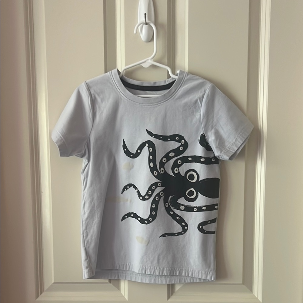 Tea Collection Light Blue Octopus Tee